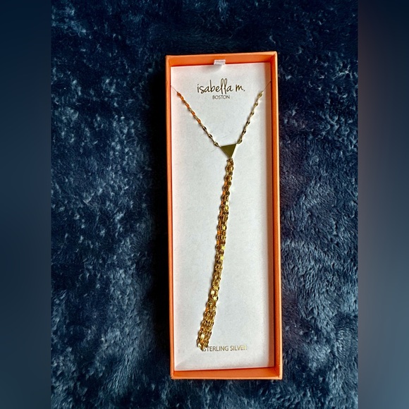 NIB Isabella M. Boston Sterling Silver Long Necklace - Picture 7 of 7